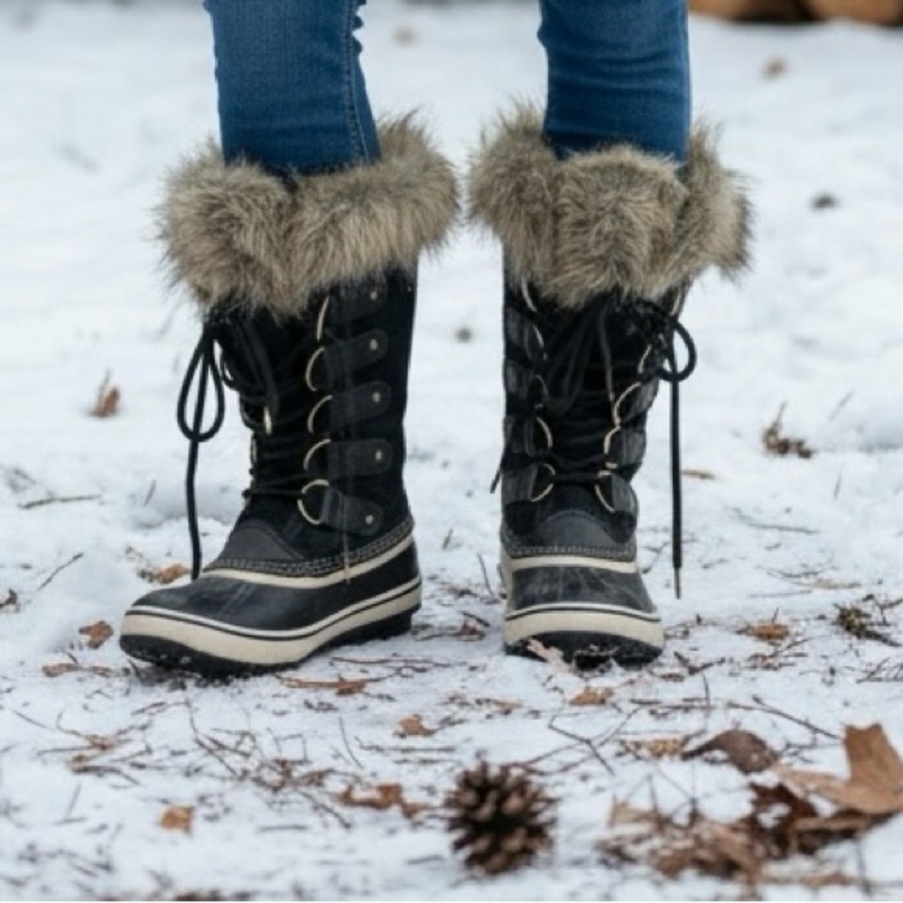 Sorel Joan of Arctic Waterproof Winter Snow Boots Women’s US 8 Black